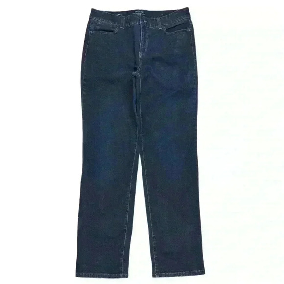 {Talbots} "Straight Simply Flattering 5-Pocket" Straight Leg Stretch Denim Jeans - Picture 1 of 3